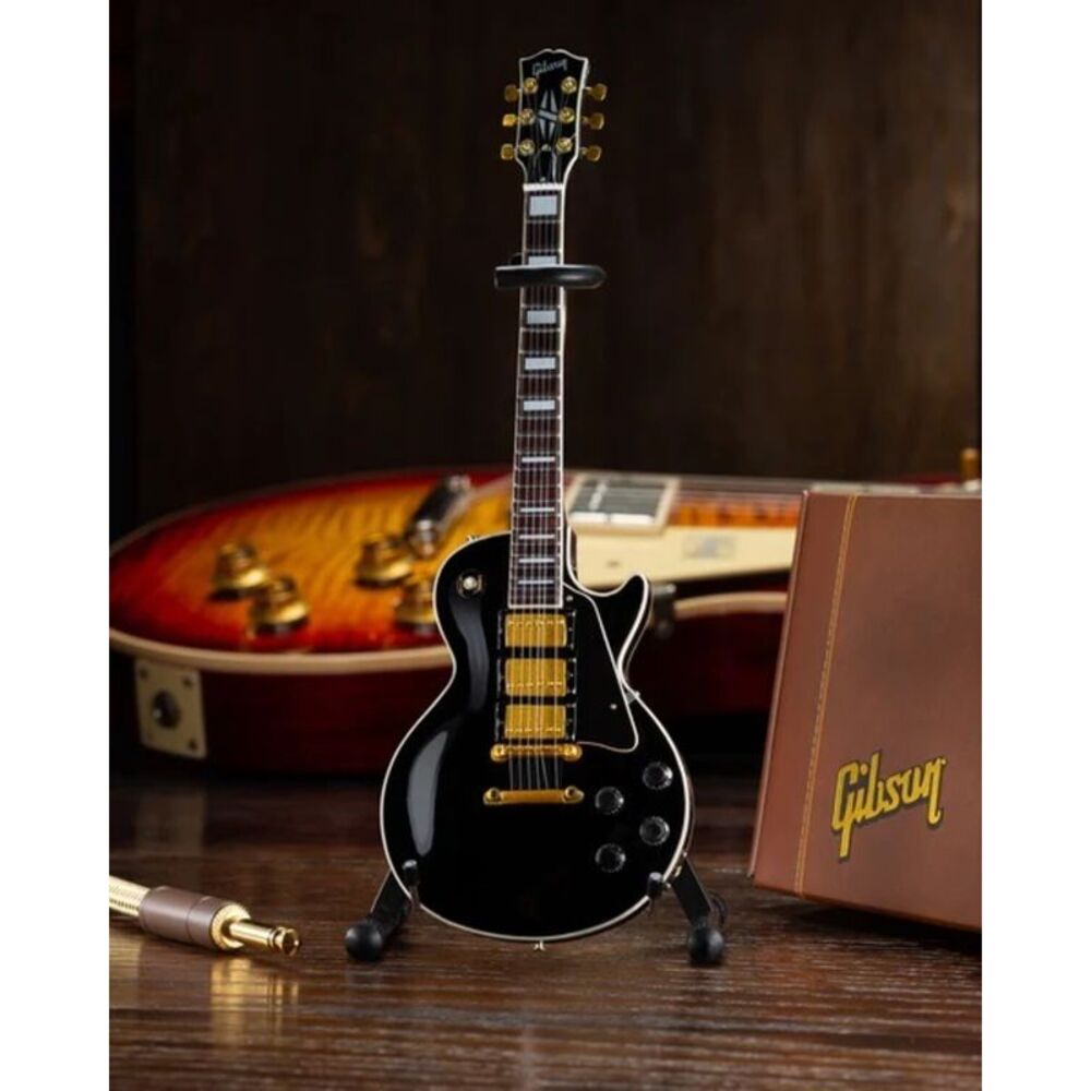 Les Paul - Gibson Les Paul Custom Ebony 1:4 Scale 10 Inch Miniature Electric